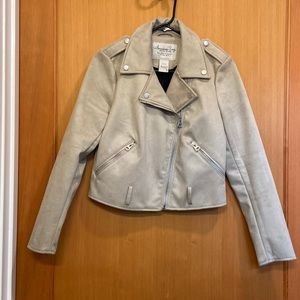 American Rag cropped pleather jacket